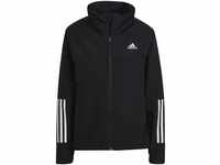 Adidas Womens Jacket (Technical) Bsc 3-Stripes Rain.Rdy Jacket, Black, H65759,...