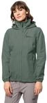 Jack Wolfskin Damen Stormy Point 2l Jkt W, Hedge Green, L EU