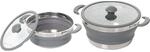 BRUNNER Geschirrset Fold Away, 24 cm, Silber