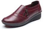 SYktcjgs Fashion Oxford Shoes for Womens Formal Shoes Slip On Style PU Leder Side