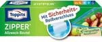 Toppits Zipper Allzweck-Beutel - 12 x 1L, Rei&szlig;feste Spezialfolie,...