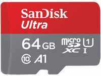 SanDisk Ultra 64 GB microSDXC UHS-I-Karte für Chromebook mit SD-Adapter (Für