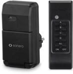 sonero Funksteckdosen Set (1x Funskteckdose, 1x Funkfernbedienung), Outdoor, schwarz