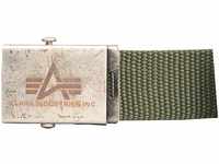 Alpha Industries Unisex Heavy Duty Belt 4 cm Gürtel, Olive, Einheitsgröße