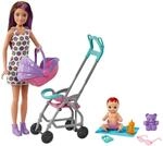 Barbie Skipper Babysitter Inc, Skipper mit braunen und lila Haaren, Baby,