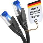 KabelDirekt &ndash; Cat-7-Netzwerkkabel &ndash; 0,25m &ndash; 10 Gigabit, RJ45, Schwarz