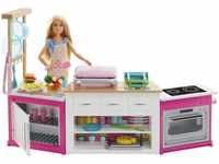 Barbie Ultimate Kitchen, 20 Zubehörteile, Kochen und Backen mit Licht- und