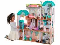 KidKraft Camila Puppenhaus aus Holz mit Möbeln und Zubehör, Spielset mit...