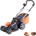 Yard Force Akku-Rasenm&auml;her LM G37A mit 40V / 2,5Ah Lithium-Ionen-Akku /37cm