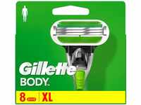 Gillette Body Rasierklingen für Rasierer Herren, 8 Ersatzklingen für...