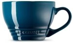 Le Creuset Gro&szlig;e Cappuccino Tasse aus Steinzeug, 400 ml, Deep Teal,...