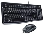 Logitech MK120 Kabelgebundenes Set mit Tastatur und Maus f&uuml;r Windows - HRV-SLV