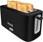 Cecotec Toast&Taste 16000 Plastiktoaster Extra Double. 1630 W mit 2 extra breiten