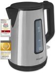 Exquisit Wasserkocher WK 6119 isw - 1,7 Liter - 2200 Watt - Edelstahl