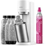 SodaStream Wassersprudler Duo mit CO2-Zylinder, 2X Glasflasche und 2X 1L