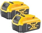 DEWALT Akku-Starterkit-Set DCB184P2-XJ 18 Volt / 2 St&uuml;ck 5Ah Akkus