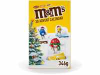 M&M'S Adventskalender 2022 | 3D Pop-Up Weihnachtskalender mit Schokolade | 346g