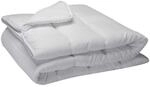 PIKOLIN Bettdecke 220 x 240 cm. Winter-Steppdecke mit 300g Ecolofil Daunen-Touch