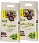 Floragard Erde Aromatisch, f&uuml;r Aussaat und Kr&auml;uter, mit Perlite, 2 x 3 L