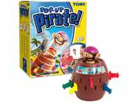 TOMY Offizielles Kinderspiel "Pop Up Pirate", Hochwertiges Aktionsspiel für die