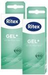 Ritex Gel+ mit Bio Aloe Vera &ndash; Gleitgel wasserbasiert nat&uuml;rlich 2 x 50 ml,...