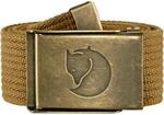Fj&auml;llr&auml;ven Canvas Brass Belt 4 cm, One size, buckwheat brown