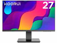 KOORUI Monitor 27 Zoll, Full HD Rahmenlos Bildschirm 16:9 IPS-Panel (75Hz, 5ms,