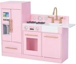 Rosa Kinderk&uuml;che Spielk&uuml;che Kinderspielk&uuml;che Holzk&uuml;che Teamson Kids TD-12302P