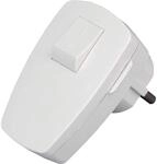Kopp Schutzkontakt-Stecker mit Schalter, 1 St&uuml;ck, arktis/wei&szlig;, 170402006