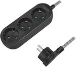 LogiLink LPS261 - Steckdosenleiste 3-Fach, 3X CEE 7/3, mit praktischem Klappgriff und