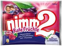 nimm2 Bonbons Rote Früchte – 1 x 429g – Gefüllte Bonbons mit Fruchtsaft...