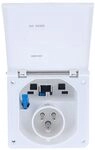 as - Schwabe Camping CEE-Caravan-Einspeisungsstecker - 230V/16A/3-polig - Flanschma&szlig;