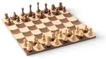 Umbra Wobble Schach Set mit vertieften Spielfeldern aus hochwertigem Ahorn- und