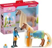 Schleich | Kim & Caramelo Starter Set 42585 | Spielset | 22 Teile | Set mit...