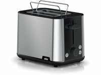 Braun PurShine Toaster HT1510 BK – Doppelschlitz-Toaster, 8 Röstgrade,...