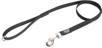 IDC Color & Gray gumierte Leine, 20 mm x 1,2 m mit Schlaufe und O-Ring, Schwarz-Grau