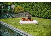 greemotion PET Hundebett aus Polyrattan inklusive Kissen, ca. 110 x 15 x 75 cm