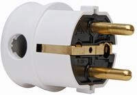 Kopp Schutzkontakt-Winkelstecker, 1 St&uuml;ck, arktis/wei&szlig;, 178502007
