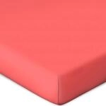 Bassetti Spannbetttuch f&uuml;r Boxspringtopper Uni Farbe Coralle X1/687 Gr&ouml;&szlig;e 90x190