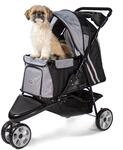 Hundebuggy Katzenbuggy - Innopet All Terrain Schwarz/Silber - Leichter 3 Rad