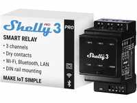 Shelly Pro 3 | Wlan, LAN & Bluetooth 3 Kanäle Smart Relais | Haus- &
