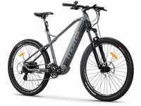 Moma Bikes Elektrische Fahrrad EMTB 27,5", SHIMANO 24 Gänge & hydraulische