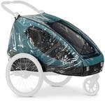 Hauck Regenschutz f&uuml;r Fahrradanh&auml;nger, Buggy Dryk Duo Raincover, Passgenau,