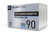 GALLUNOPTIMAL PT90 Audiokassetten 90 min. Leerkassetten in professionell TAPE
