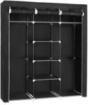 SONGMICS Kleiderschrank, Stoffschrank, faltbare Garderobe mit Kleiderstangen,