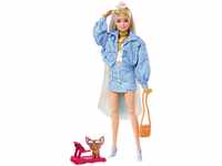 Barbie Extra Fancy, blonden Haaren und hellblauen Strähnchen, Paisley-Rock und