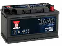 YUASA ybx9115 AGM Akku Start Stop Plus, 12 V/80 Ah/800 A
