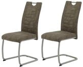 Hela Tische, 2er Set Esszimmerstuhl Ulla, Bezug Microfaser Vintage-Optik...