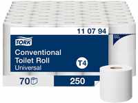 Tork weiches Kleinrollen Toilettenpapier Weiß T4, Universal, 2-lagig, 70 × 250