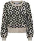 ONLY Damen Onlgeo Life L/S Pullover Knt, Oatmeal, XL
